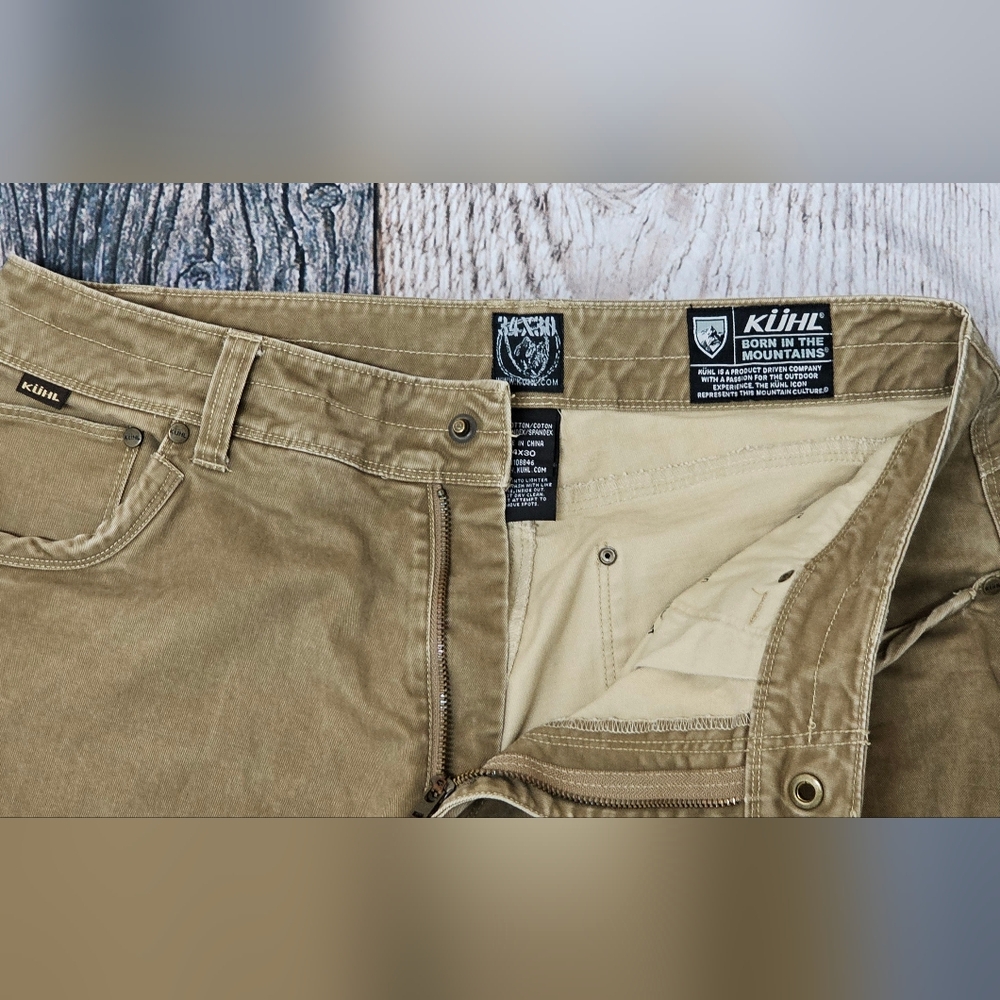 Kuhl Ryder Vintage Patina Dye Pants Men's Size 34x30 Canvas Hiking Adventure - Picture 5 of 14